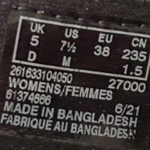 Clarks Black Suede Wedge Boots - Size 7.5 - Picture 6 of 7